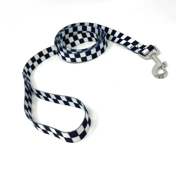 VANS VN0A4OFCNOA Stylish Dog Leash Nylon Checkerboard Black White 6 Foot Length - Picture 3 of 6